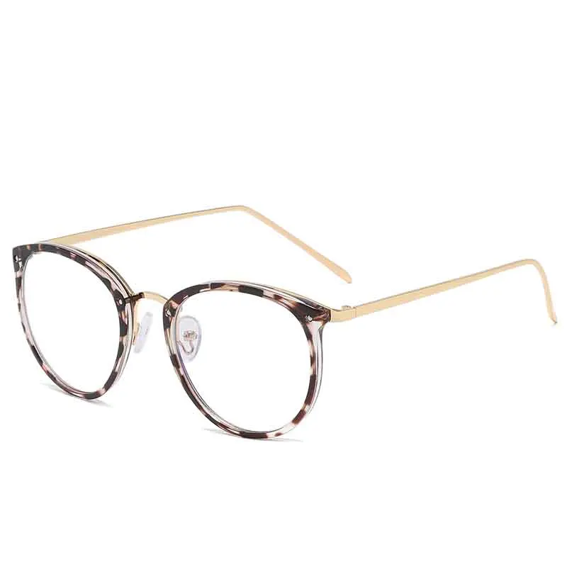 Retro Anti Modra Svetloba Očal Okvir Klasični Kovinski Okvir Očal Ženske Moški Okrogle Očala Optični Moda Računalnik Očala