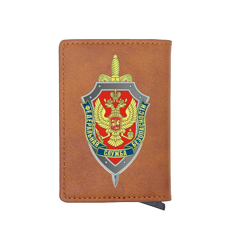 Retro FSB Zvezne Varnostne Službe ruske Kartico sim Torbica RFID Klasičen Moški Ženske Vreča Denarja Moška Kratka Torbici