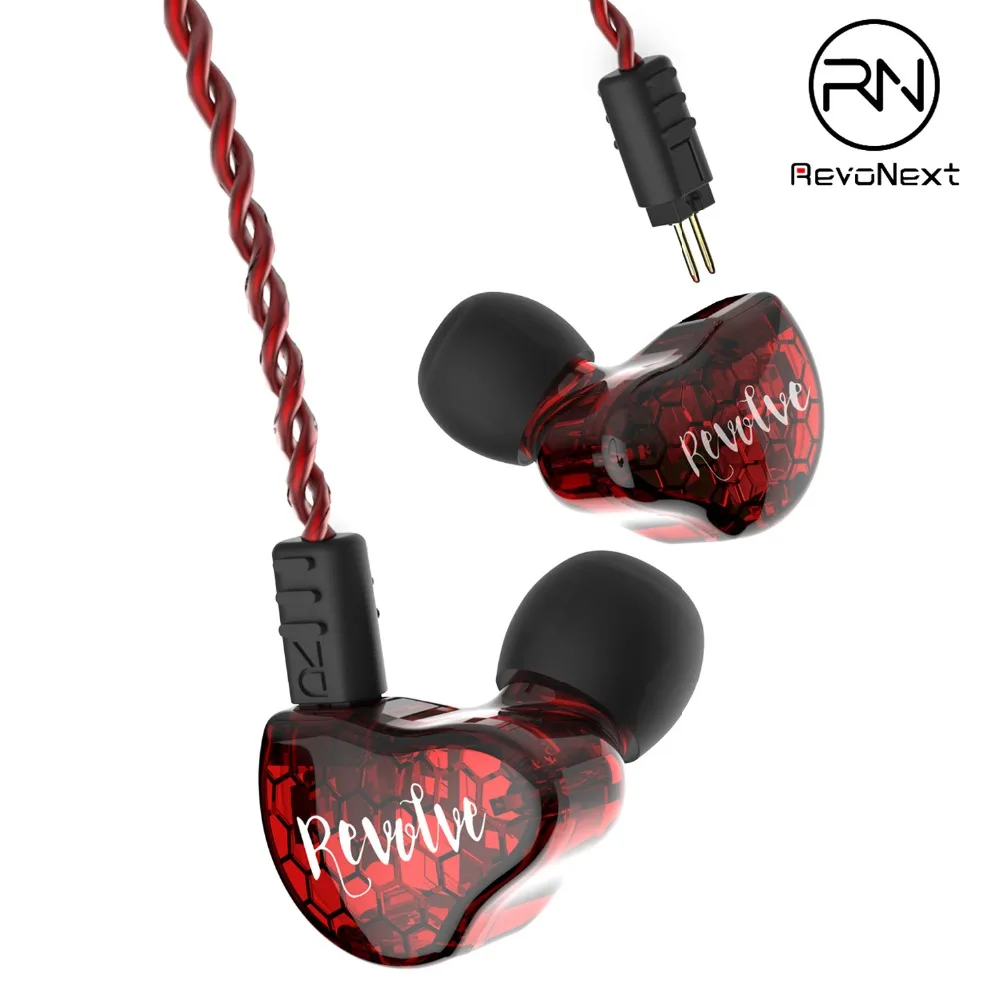 Revonext RX8S 1DD+2BA Hibridni V Uho Monitor Teče Šport Slušalka, Slušalke Slušalka Nadgrajeno RX8