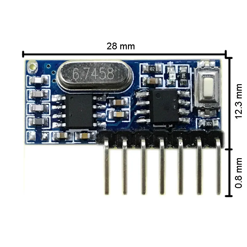 Rf 433mhz oddajnik 4 gumb daljinski upravljalnik in sprejemnik vezja modul komplet za fiksna ev1527 dekodiranje 4CH izhod z učnimi diy