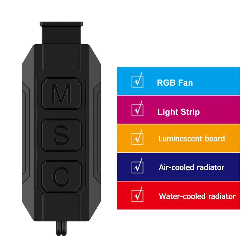 RGB Krmilnik Kabel,PC 5V 12V ARGB CPU Primeru Kul Fan Luči LED Trakovi, Žarnice Bar Hladilne Vode AURA Nadzor,SATA/Molex Pogon
