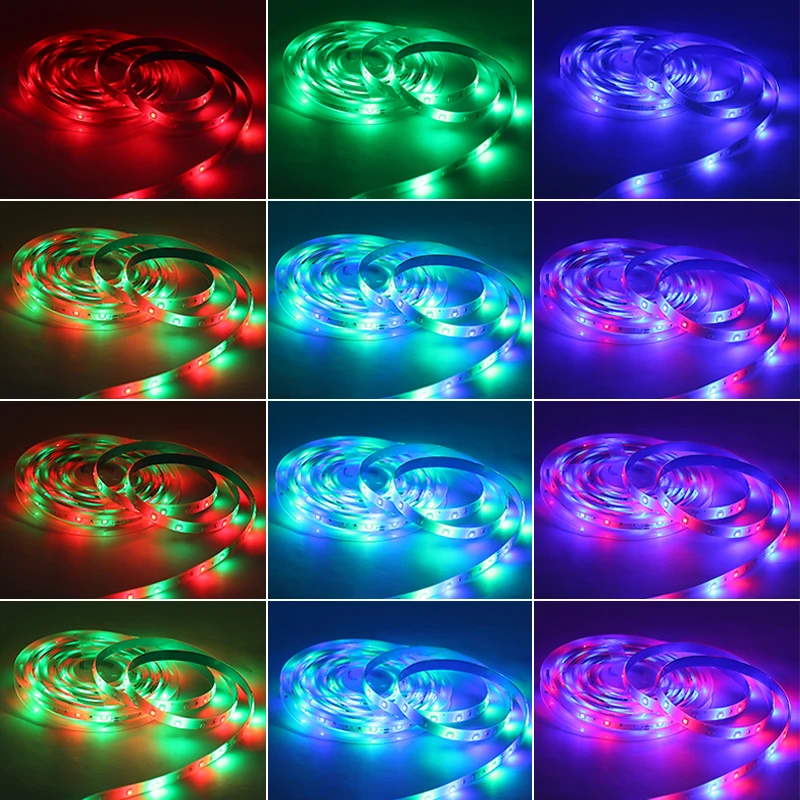 RGB LED Trakovi Luči 5M10M15M20M SMD Nepremočljiva Wifi Krmilnik DC12V Trak diod led Trakovi Prilagodljiva Osvetlitev IR Sprejemnikov svetlobe