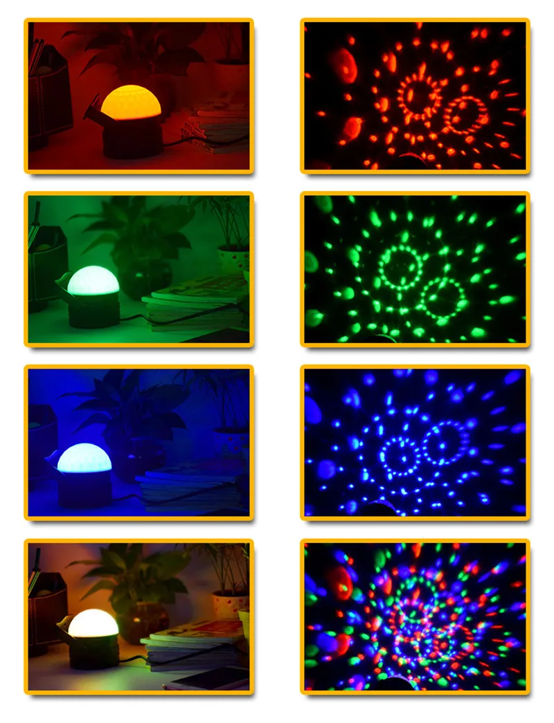 Rgb Mini Disco Čarobno Žogo Svetlobe Fazi Luči Stranka Led Zvezdnato Nebo Projekcija Noč Svetlobe Družinske Počitnice Uporabite za DJ Trgovina dekor
