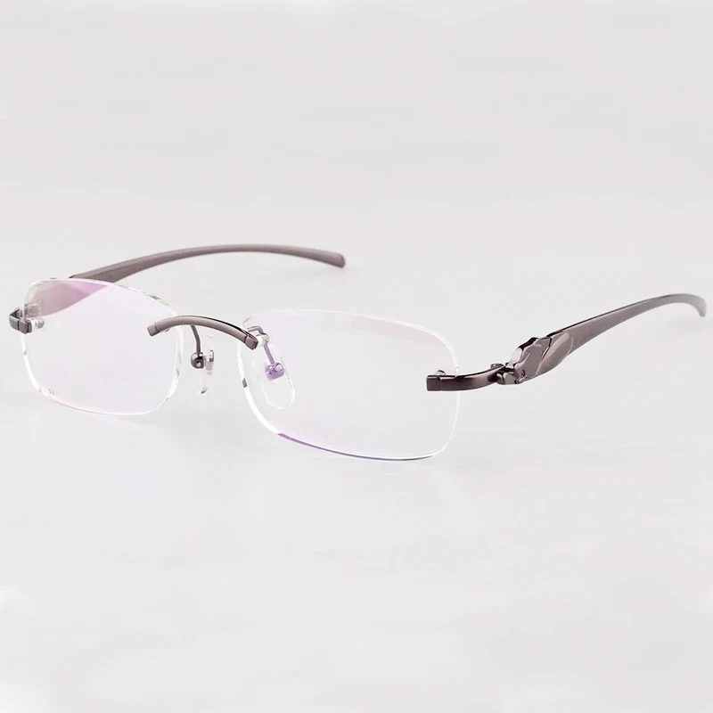 Rimless Carter Panther Očala Jasno, Pregledno Optični Okvirji Za Moške In Ženske Izpolnite Recept Photochromic Očala