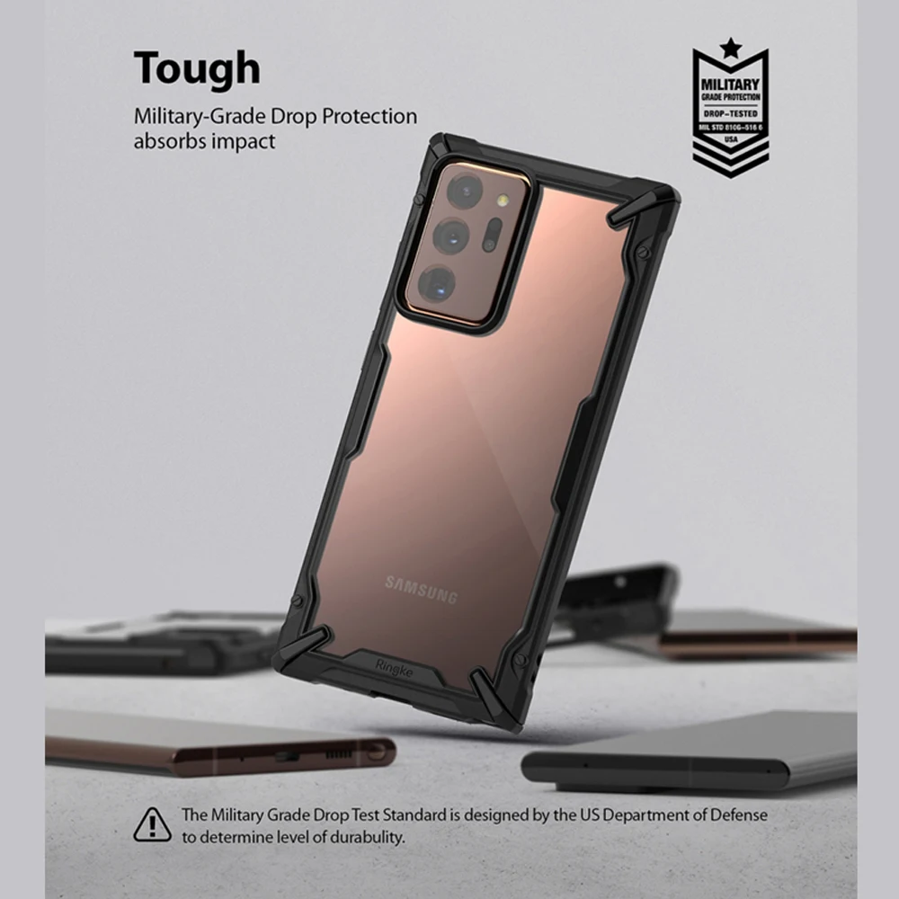 Ringke Fusion X Primeru Telefon za Galaxy Note 20 Šok Absorpcije Pregleden Težko PC Nazaj Mehko TPU za Galaxy Note 20 Ultra Pokrov
