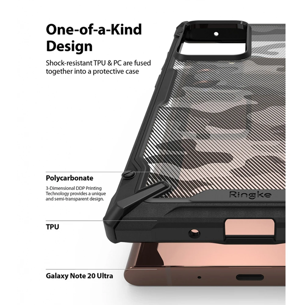 Ringke Fusion X Primeru Telefon za Galaxy Note 20 Šok Absorpcije Pregleden Težko PC Nazaj Mehko TPU za Galaxy Note 20 Ultra Pokrov
