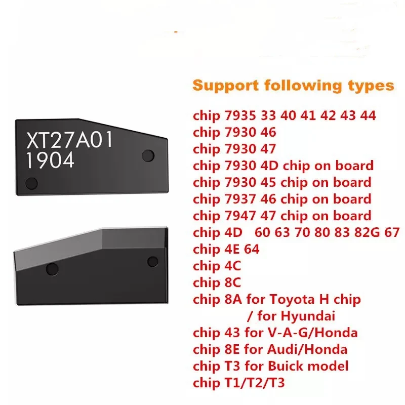 RIOOAK 10pcs VVDI Super Čipa XT27A01 XT27A66 XT27C75 lahko Kopirate 46/47/48/4C/4D/4C/4E/8A/8C/8E Transponder za vvdi ključno orodje