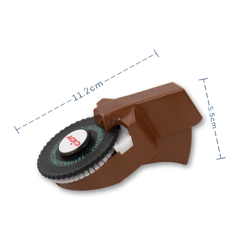 Rjava Cidy C101 Priročnik Oznaka Oblikovalci za 9 mm 3D Reliefi Plastičnih Oznaka Kasete Mini Zapovedano pisalnim strojem Zamenjavo Motex E101