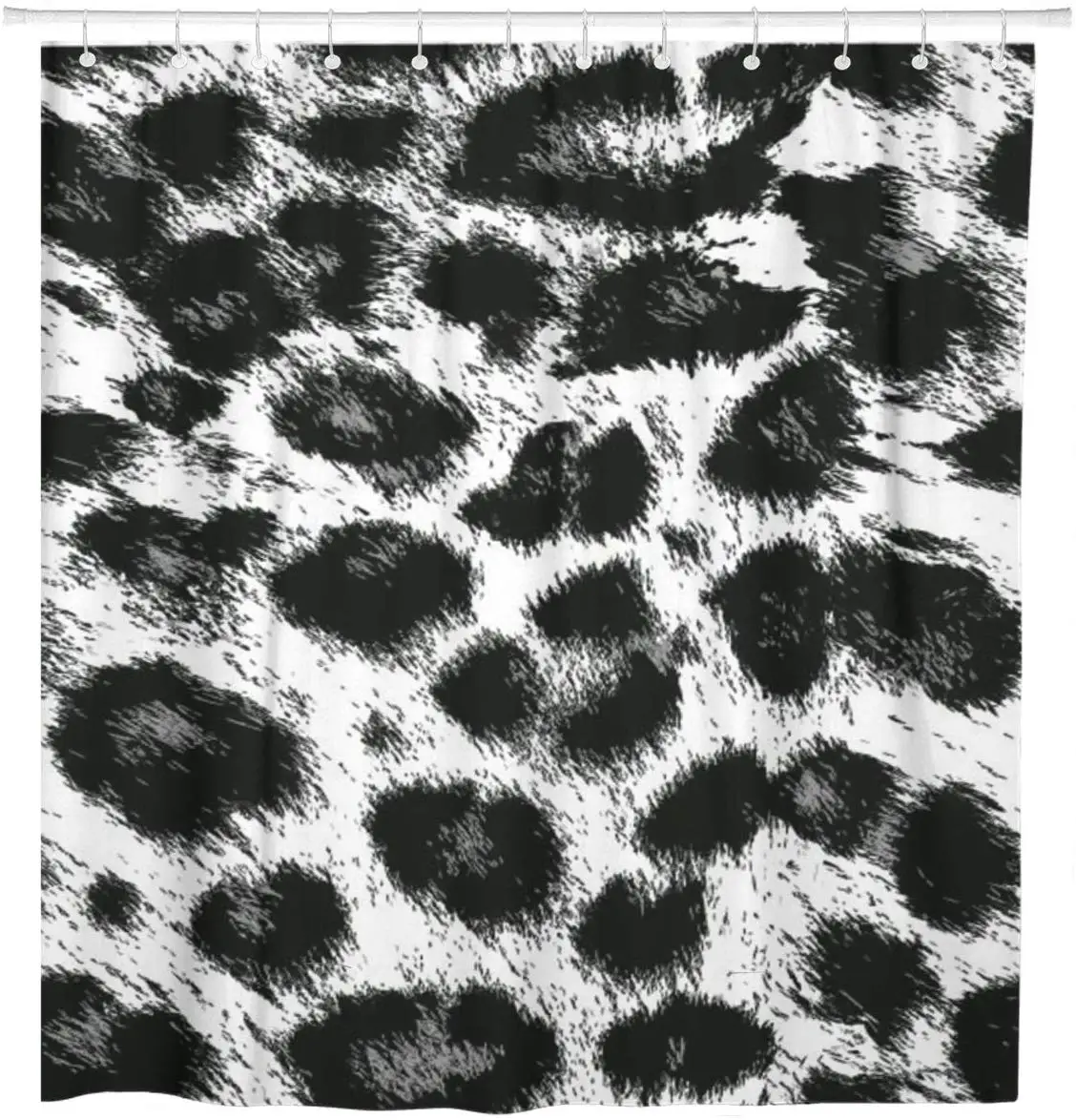 Rjavi Vzorec Leopard Cheetah Kože Živali Plemenski Črnih točk Tuš Zavesa Nepremočljiva Tkanine iz Poliestra 72 x 78 Cm Set