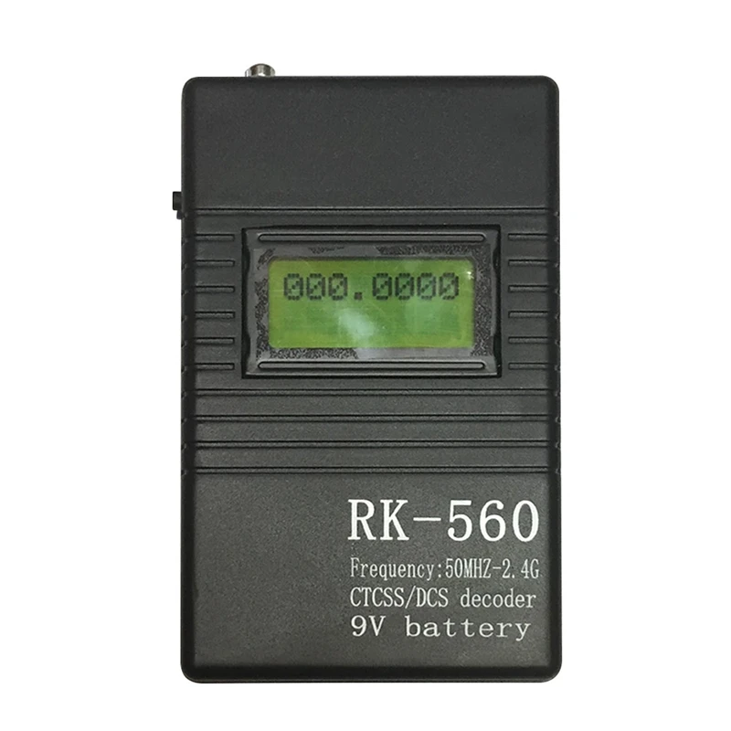 RK-560 Frekvenca Detektor 50MHz-2,4 GHz Izmeriti Frekvenco Izklop