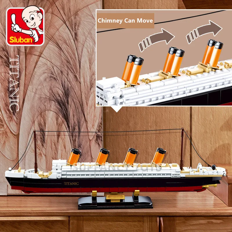 RMS Titanic Križarjenje z Ladjo Ladja Mesta Model gradniki kompleti 3D Opeke Številke DIY Hobiji, Prijatelji, Izobraževalne Igrače za Otroke