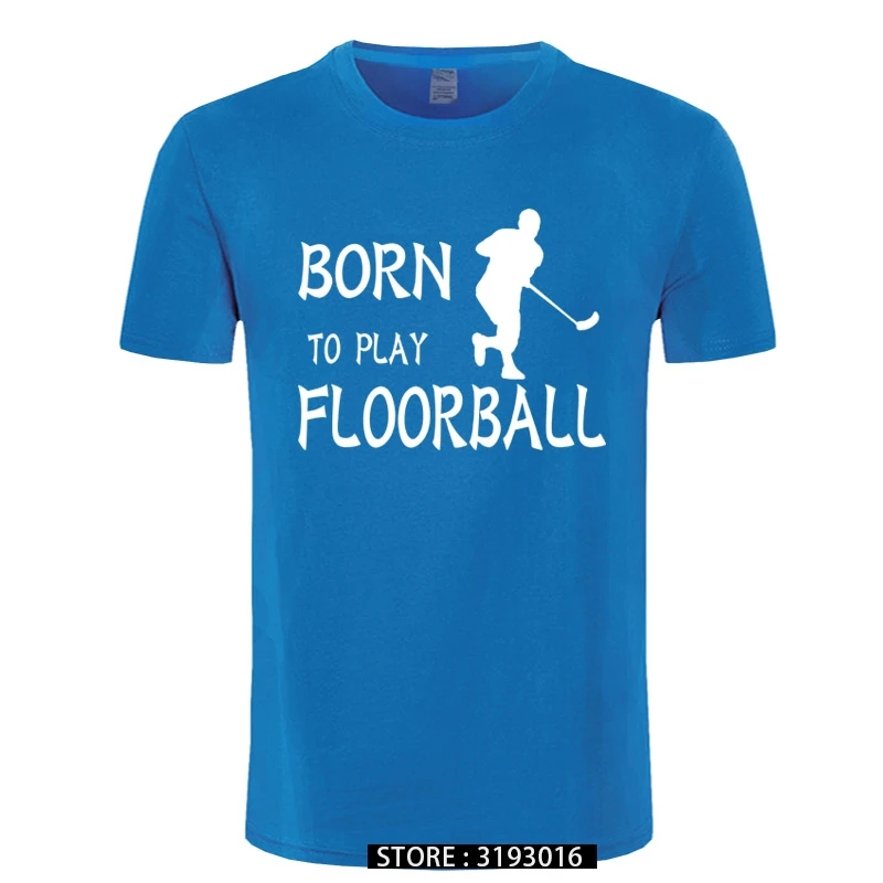 Rojen Igrati Floorball Moških Vrhovi Majica Fashion Priložnostne Bombaž Unisex Tshirt Moški Kul Harajuku Tshirt Poletne Ulične