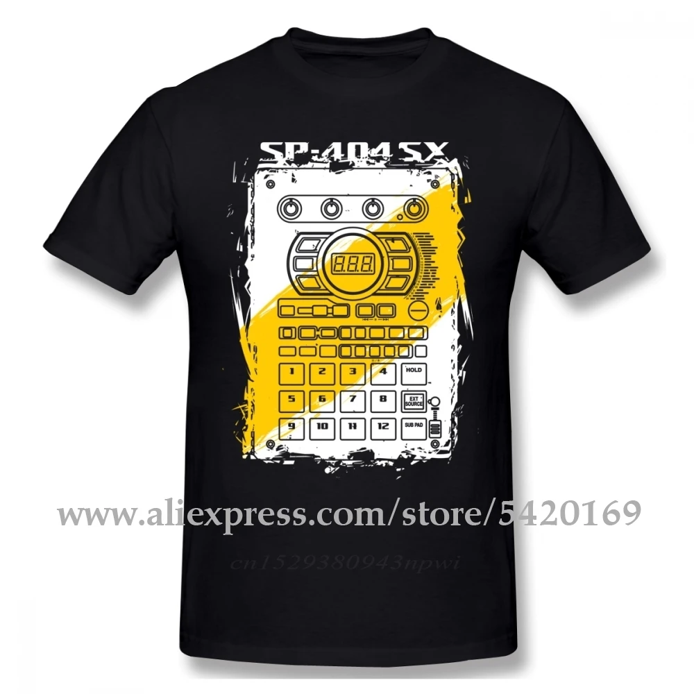 Roland SP-404 SX Tee Majica moška Moda Elektronska Glasbila T Shirt Čistega Bombaža Klasičnih Crewneck T-shirt