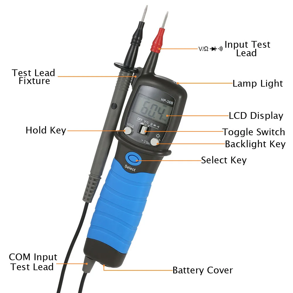 Ročni Digitalni Multimeter Pero Tip Merilnika Prenosni AC/DC Voltmeter Ampermeter Ohm Tester Napetosti Meter Tester Kontinuitete Orodje