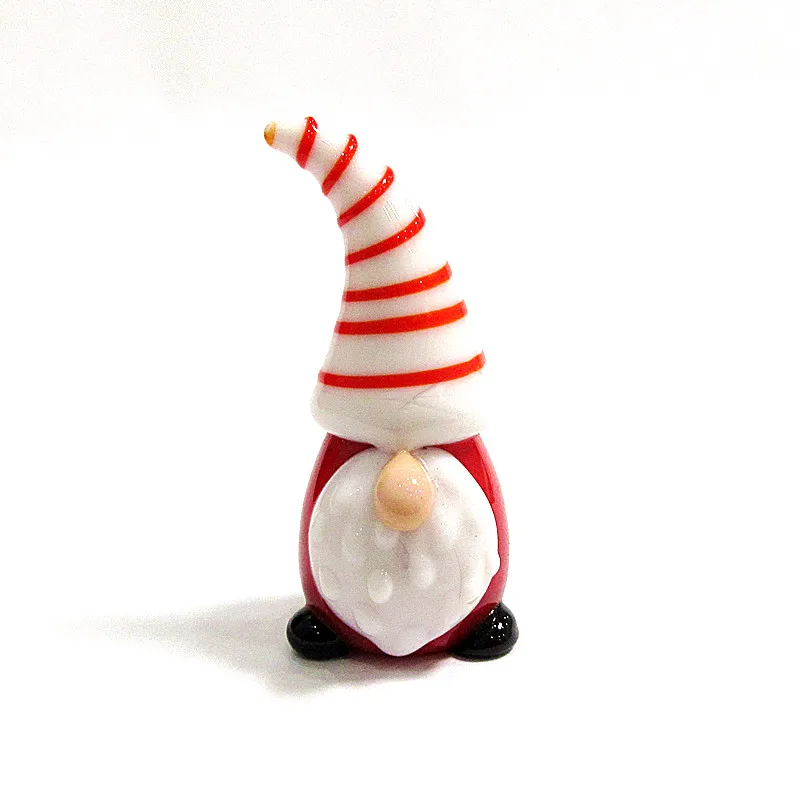 Ročno Gnome stekla Božič Cartoon slike figur Santa Claus povzetek načrta Vila Vrt Doma Dekor Ornament Dodatki