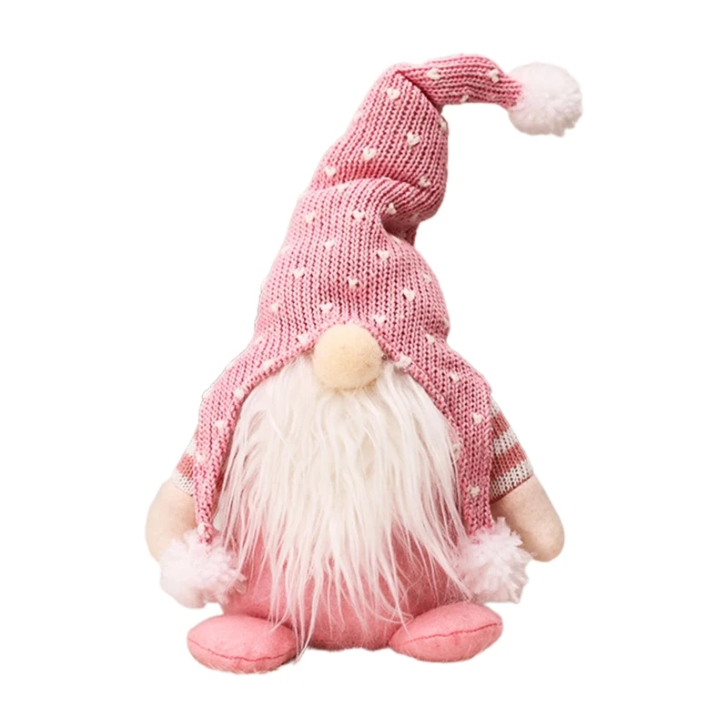 Ročno Pletene Božič Gnome Dekoracijo švedski Sedel Dolgo Klobuk Elf Lutka M76D