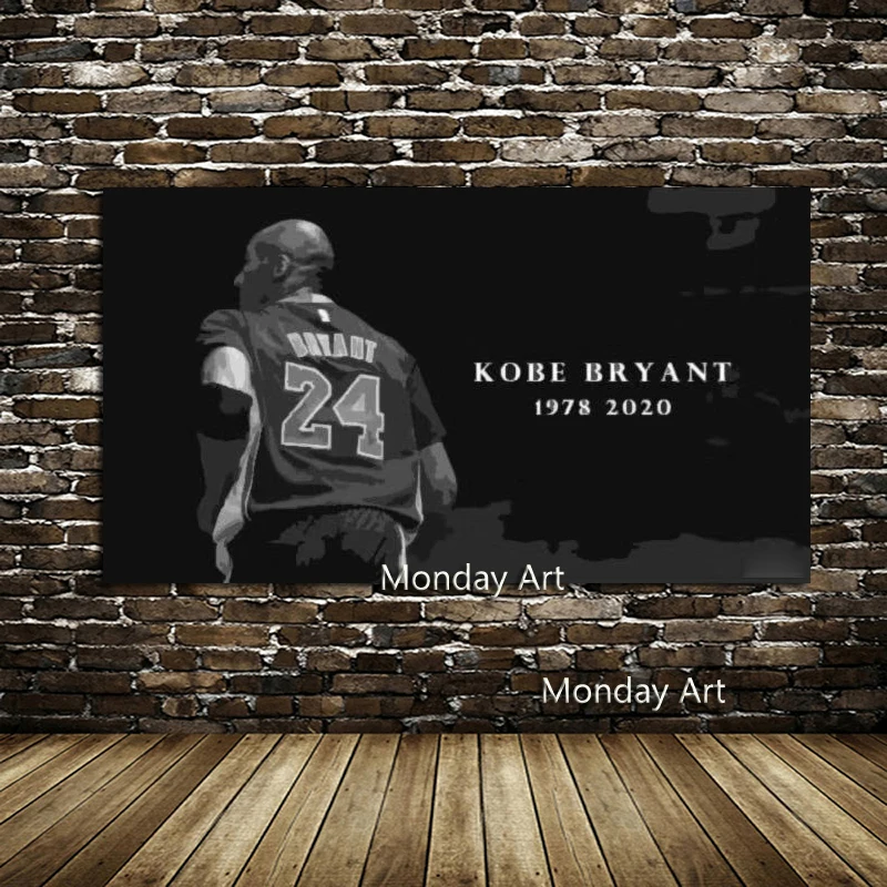 Ročno Poslikane Hotsell Wall Art Kobe Bryant Košarka Zvezdicami Portret Slikarsko Platno Umetnosti Plakatov Za Dnevni Sobi Doma Dekor
