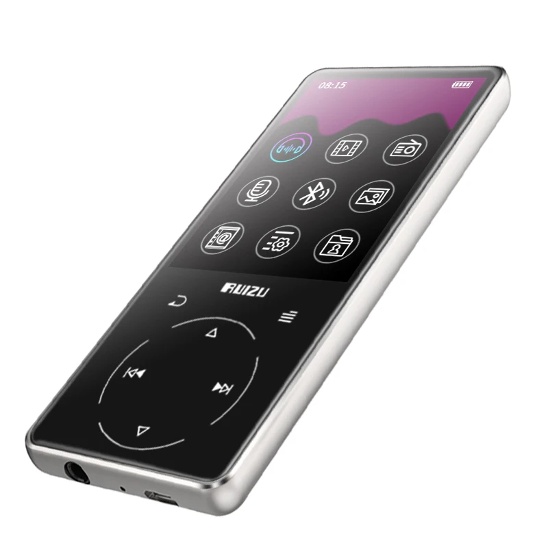 Ruizu D16 8G New Metal Bluetooth MP3 predvajalnik Bulit v Zvočnik z radio FM snemalnik zvoka e-knjige Prenosni Video predvajalnik