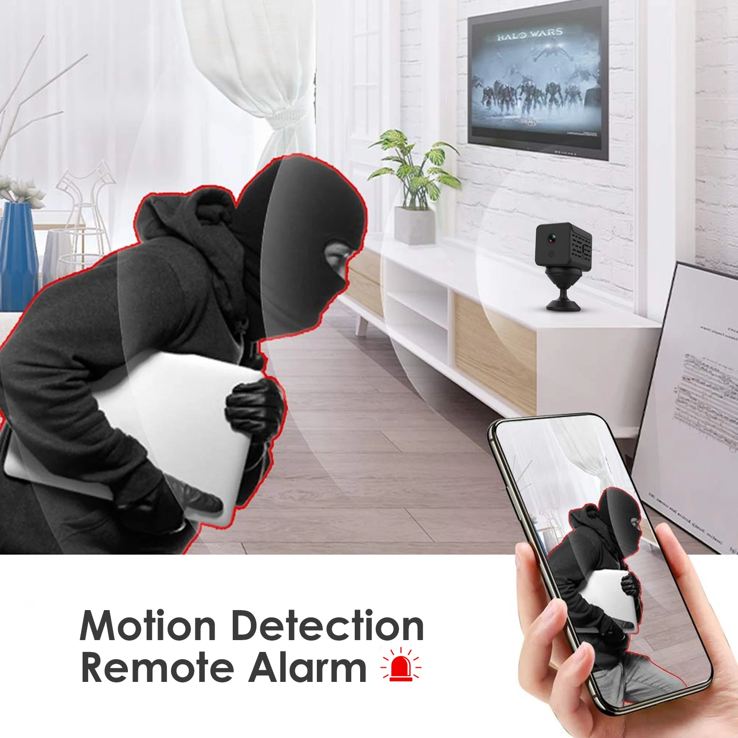 Ruski Potrditve!!! A12 Mini Home Security IP Kamero Podpirajo WiFi in TF Kartice 1080P Brezžične Fotoaparat Night Vision Motion Detect
