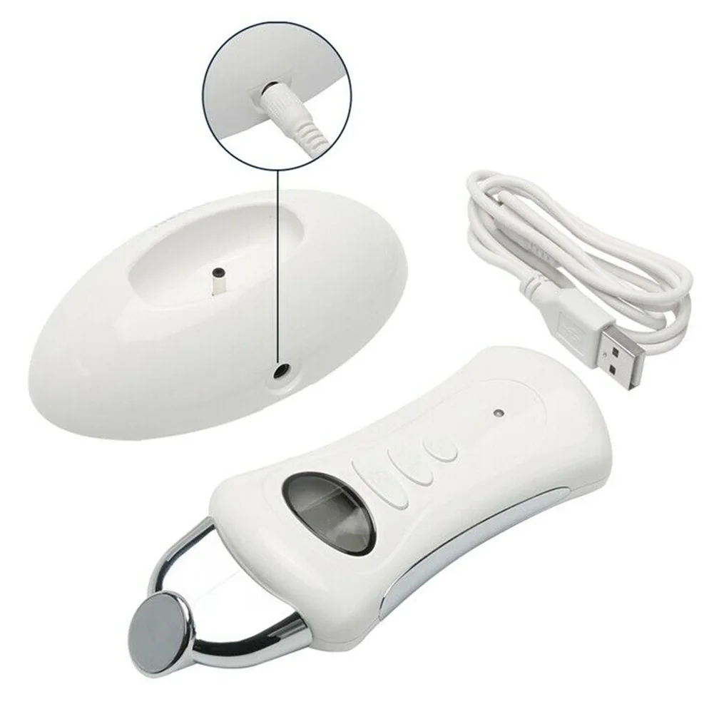 S 3 Glave Ročni Mikro Trenutno USB Orodje Električni Galvanski Spa Naprava Obraza Massager Anti Aging LCD Nego Kože Prenosni