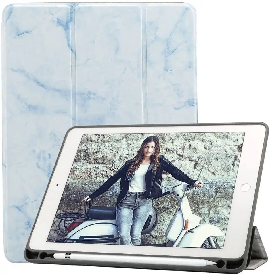 S Svinčnikom Nosilec za iPad 10.2 2020 8. Generacije Primeru A2270/A2428/A2428 PU Usnje Smart Cover za ipad 10.2 2019 7. Funda