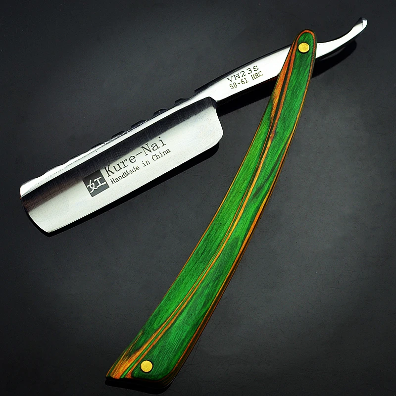 S45C Ogljikovega Jekla Človek Naravnost za Britje, Britvico Leseni Ročaj, Poseben Design Frizerski Folding Nož Moški Britje Orodja G1127
