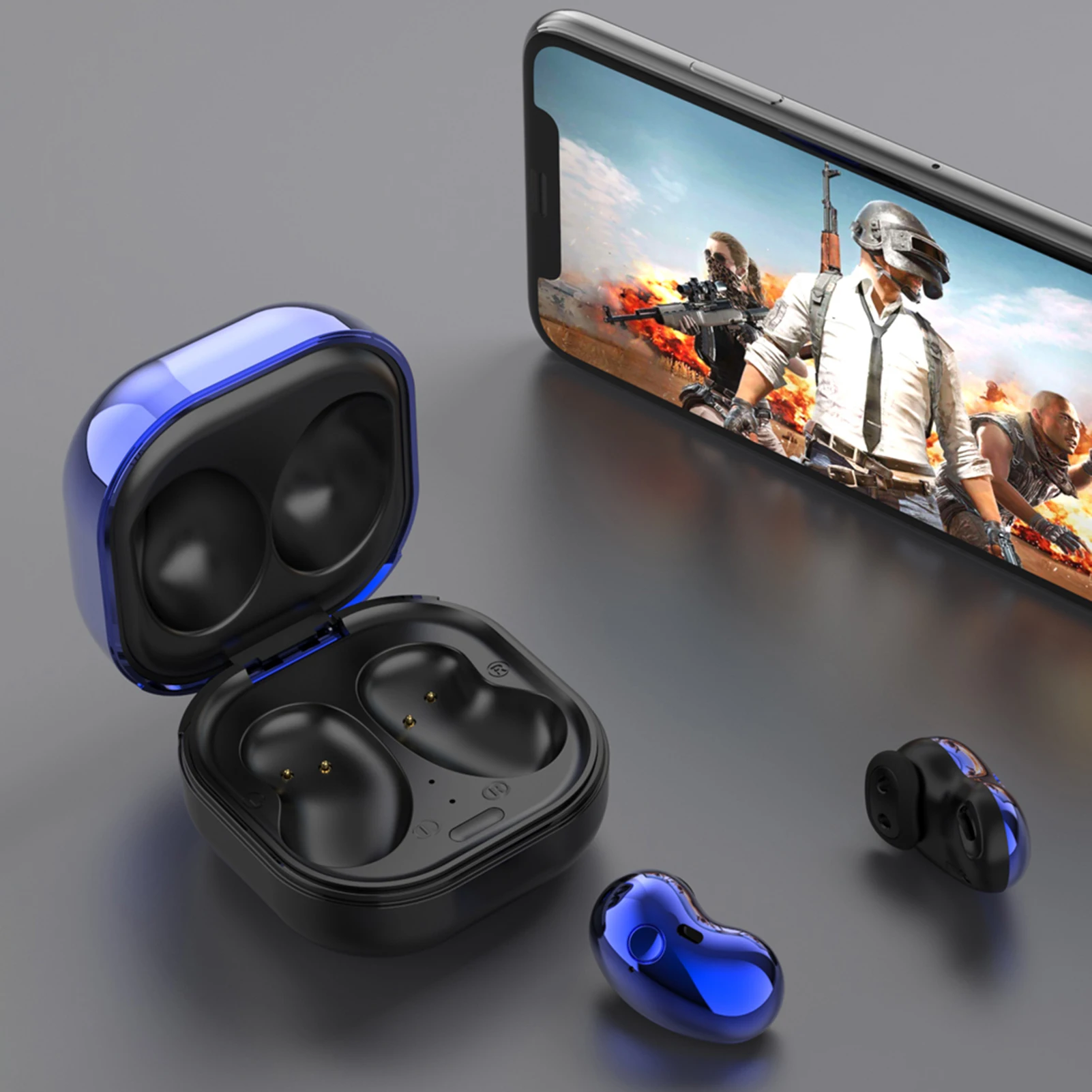 S6plus TWS Bluetooth 5.1 Barva LED Zaslon Brezžični Mini Hi-fi Slušalke Ura