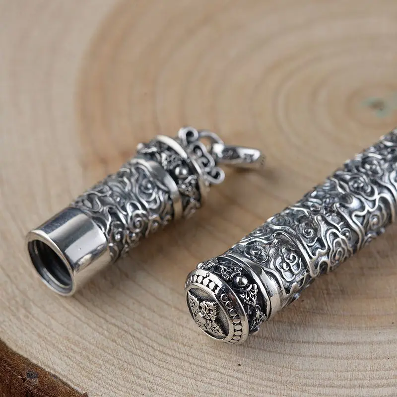 S925 srebro letnik Tajski srebrno pero, moška darila, študija kaligrafija darilo, pisanje, ugodno srebrno pero