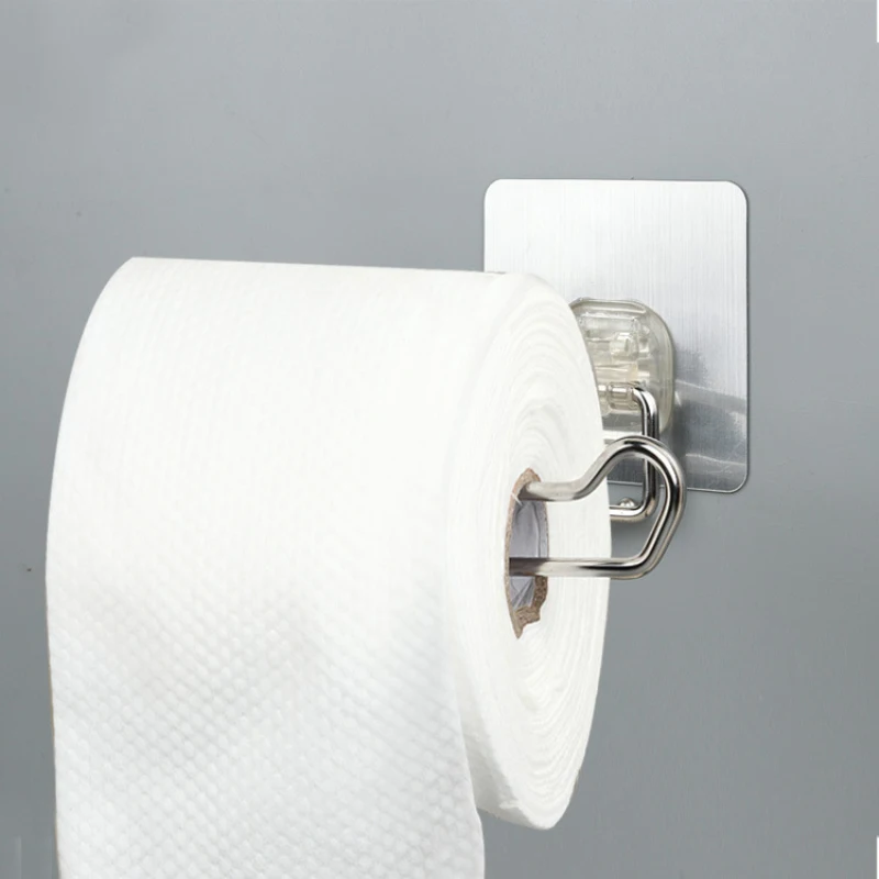 Samolepilni Toaletni Papir Roll Imetnik Obešalniki iz Nerjavečega Jekla