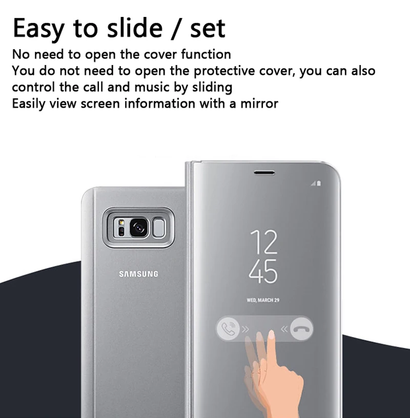 SAMSUNG Navpično Ogledalo Zaščito Lupine, Telefon, mobilni Telefon, Ohišje za Samsung Galaxy S8+ G9550 SM-G9508 S8 SM-G9500 SM-G950U