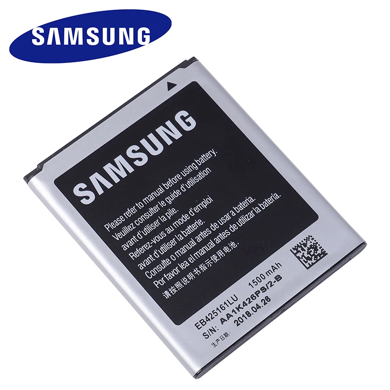 Samsung Original Baterija EB425161LU Za Galaxy S Duo S7562 S7566 S7568 i8160 S7582 S7560 S7580 i8190 i739 i669 J1 Mini 1500mAh