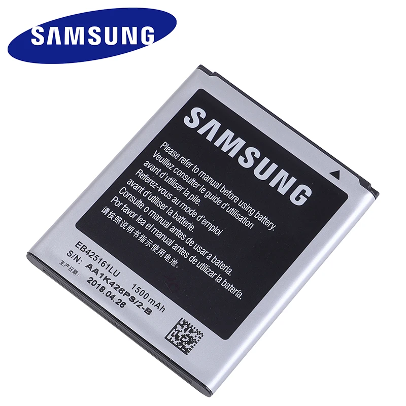 Samsung Original Baterija EB425161LU Za Galaxy S Duo S7562 S7566 S7568 i8160 S7582 S7560 S7580 i8190 i739 i669 J1 Mini 1500mAh