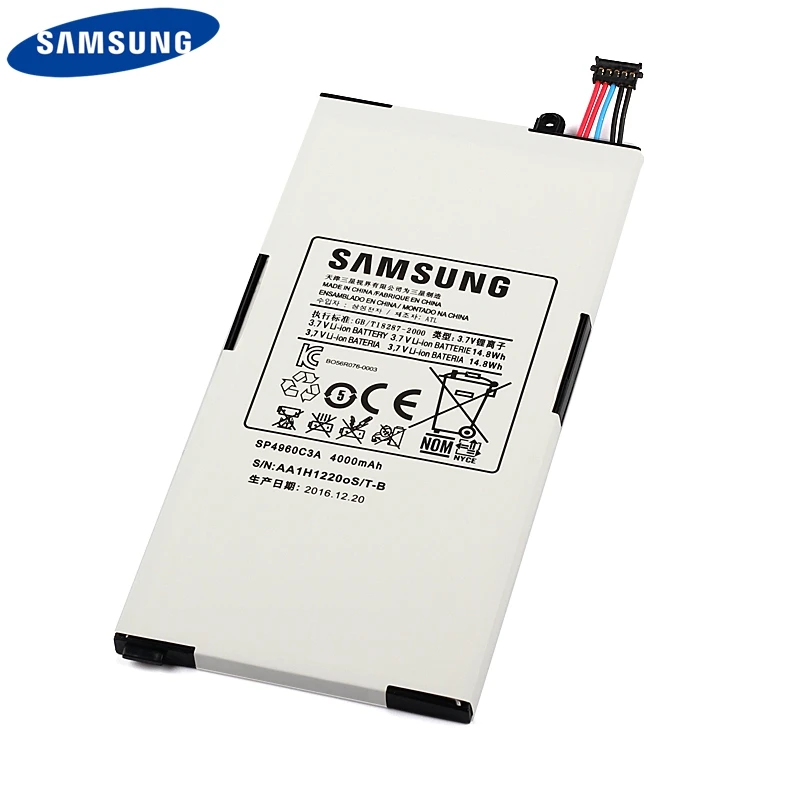 Samsung Originalne Nadomestne Tablet Baterije SP4960C3A Za Samsung Galaxy Tab P1000 P1010 Pristna Baterija 4000 mah