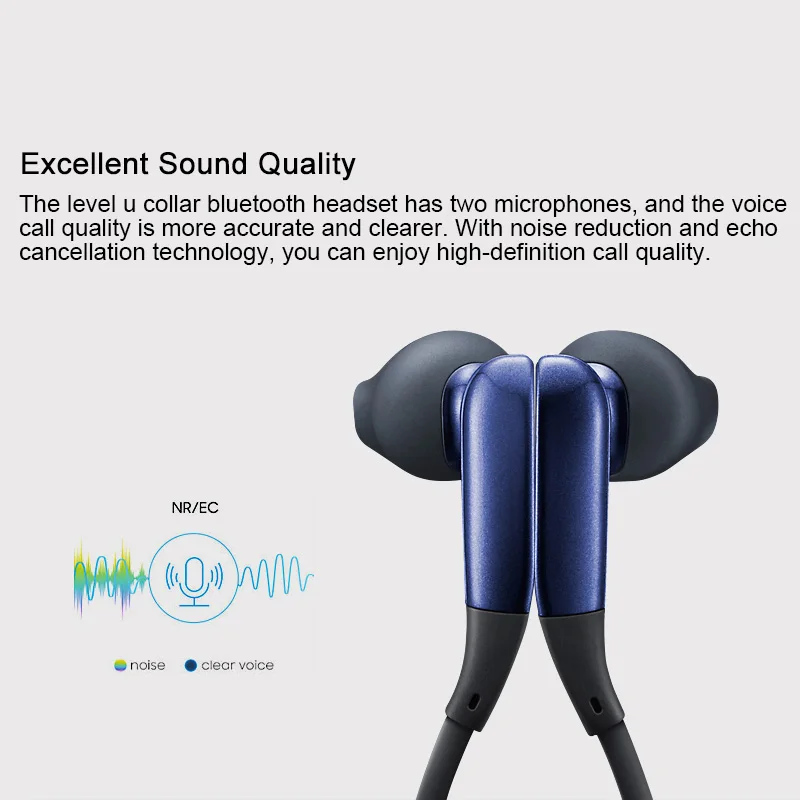 SAMSUNG Ravni U in-Ear Slušalke Brezžične Bluetooth 4.1 slušalke Ovratnik šumov Podporo Za huawei Xiaomi Android telefoni