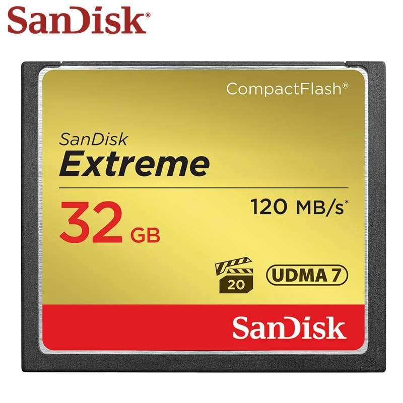 Sandisk CF Kartica 128GB Compact Flash Kartica 64GB Pomnilnika Kartica 32GB Flash Kartice VPG-20 UDMA7 Visoke Hitrosti Original Max 120MB Za Kamero