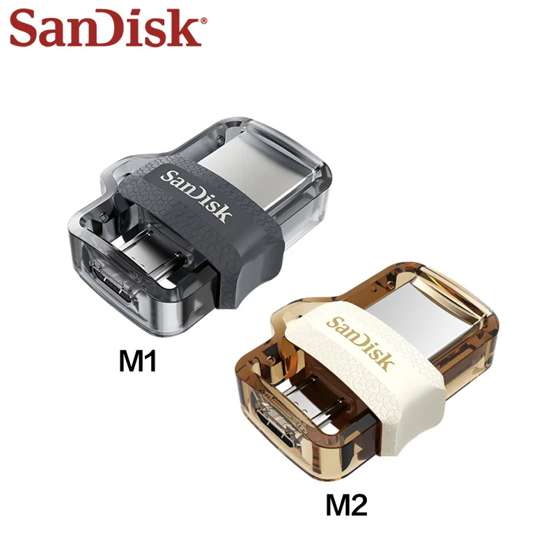 SanDisk OTG USB ključek 32GB 64GB USB 3.0 Dvojno Pen Drive Mini Pendrive Visoke Hitrosti SDDD3 U Disk za PC in Android Telefon