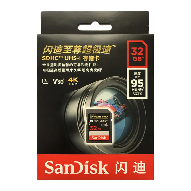 SanDisk Secure Digital Pomnilniško Kartico 128GB 256GB 64GB SDXC 16GB 32GB kartice SD Flash Pomnilniško Kartico Za Digitalne SLR Kamere