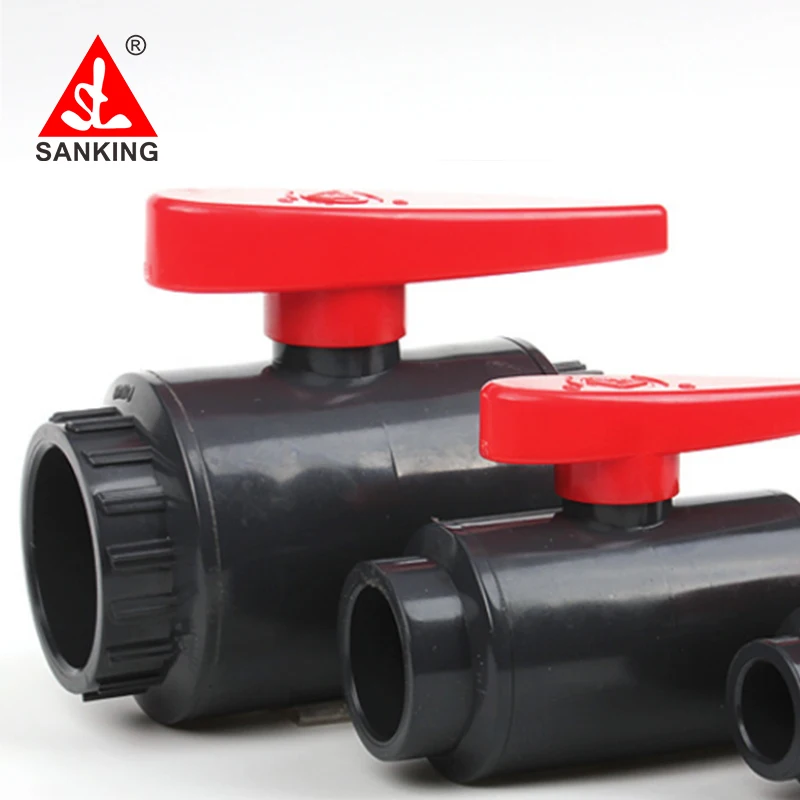 Sanking UPVC 40 mm krogelni Ventil Akvarij Adapter PVC Vodo Priključek Za Vrtno Namakalni Sistem DIY
