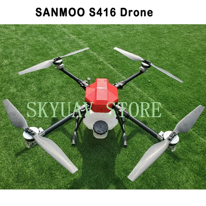 SANMOO S416 4 Os 16 L Brizganje Gimbal Sistem Zložljiva Quadcopter Kmetijstvo Brnenje z X9 Power System
