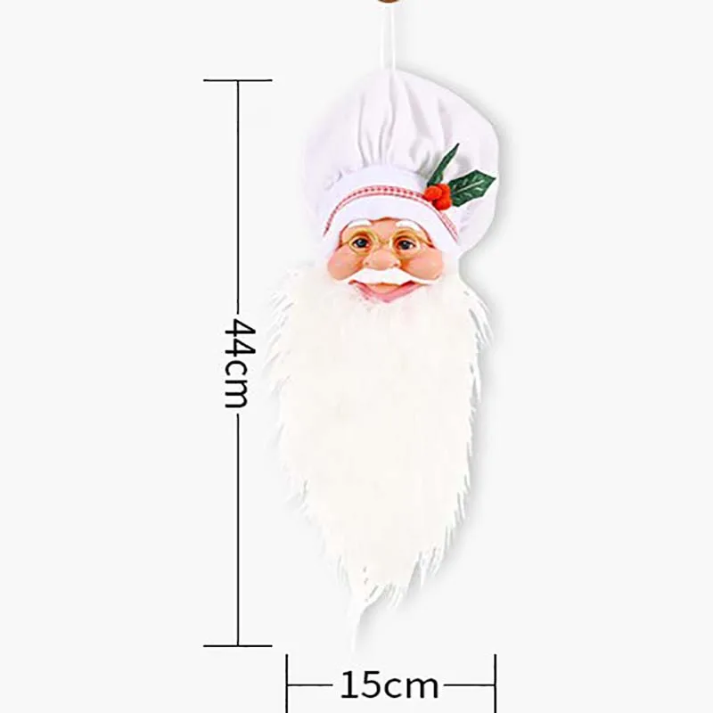 Santa Claus Klobuk Drevo Božič Kuhar Klobuk Doma Dekor Božično Drevo Decor