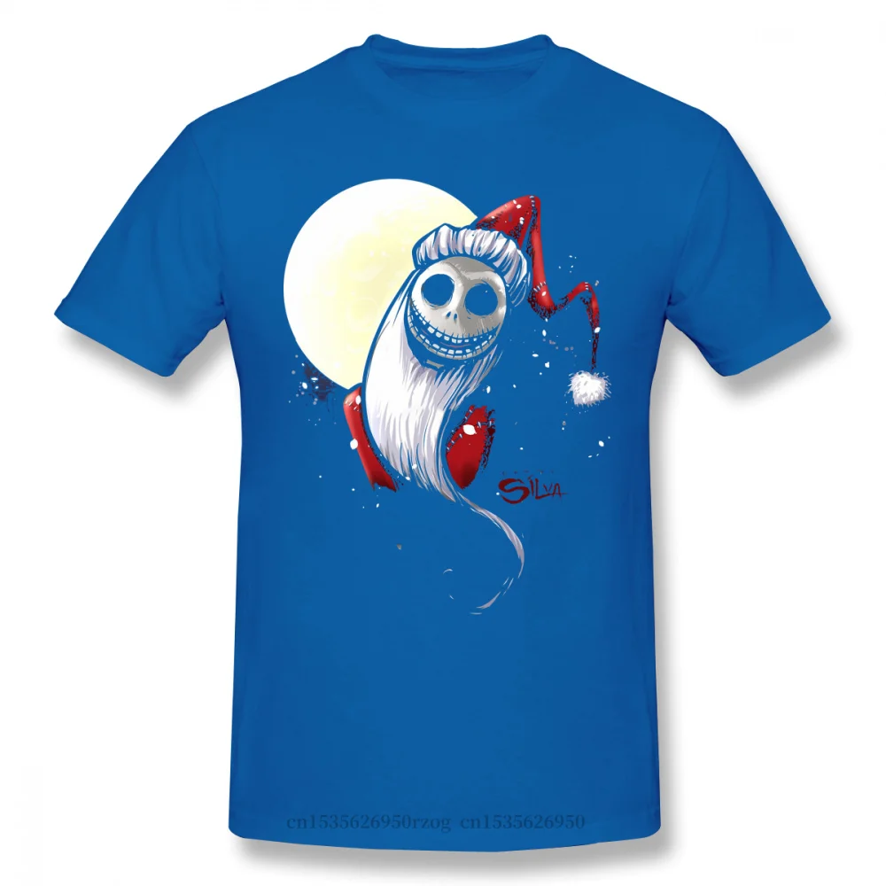 Santa Jack Skellington T-Shirt Je Nočna Mora, Pred Božičem Animirani Glasbeni Temačen Domišlijski Film Tees Prevelik Kratek Rokav