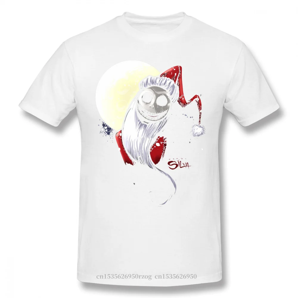 Santa Jack Skellington T-Shirt Je Nočna Mora, Pred Božičem Animirani Glasbeni Temačen Domišlijski Film Tees Prevelik Kratek Rokav