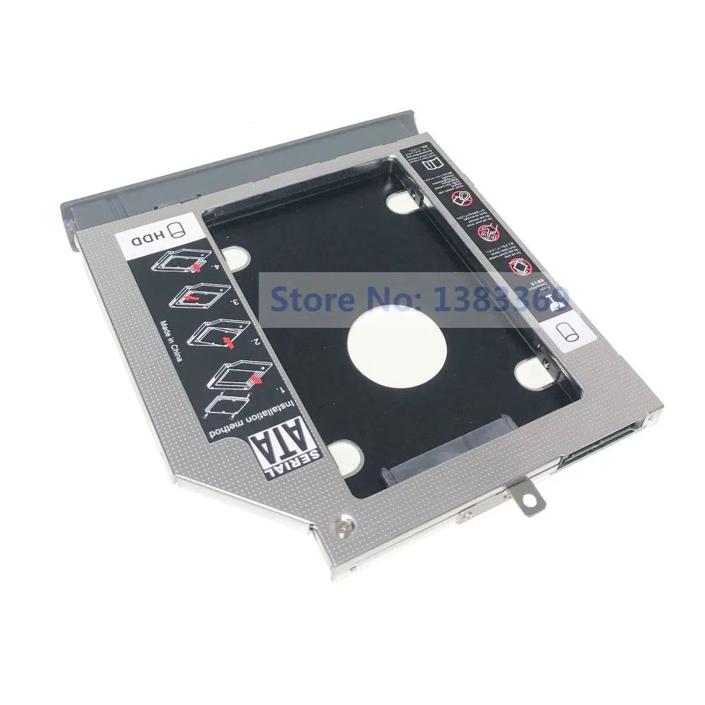 SATA 2. Trdi Disk SSD HDD Modul Optični bay Caddy Adapter Okvir Za Lenovo ideapad 320 330 520 s Sivo ploščo