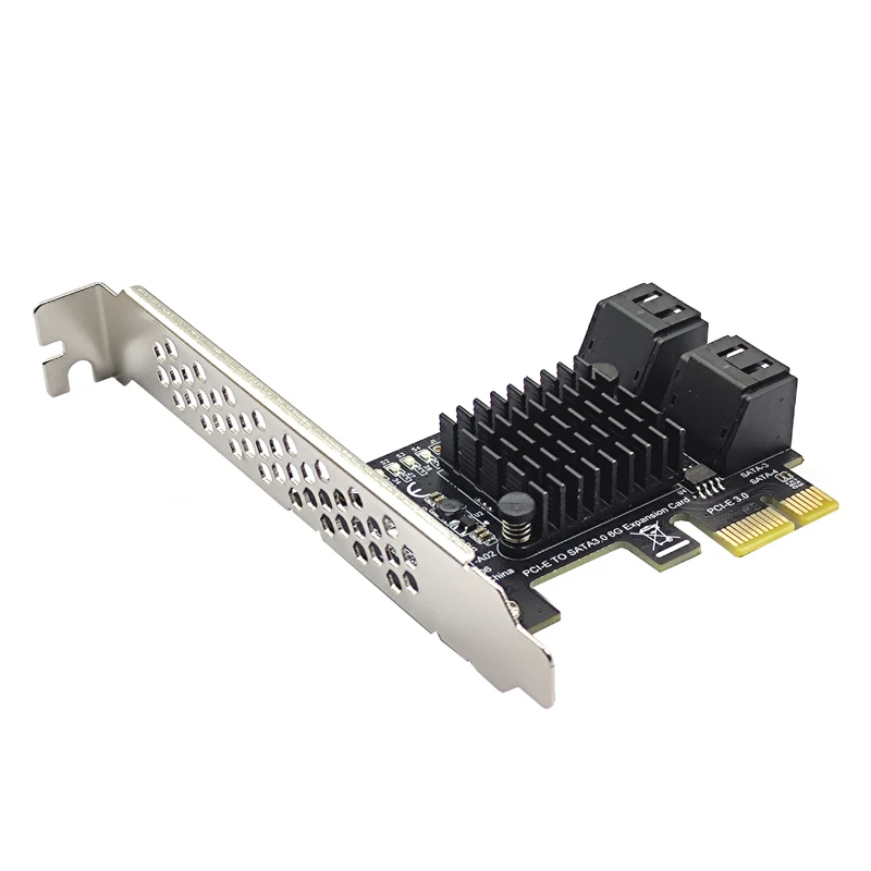 SATA PCI e Adapter 4 Port SATA 3.0, da PCIe x1 GEN3 Širitev vmesniško Kartico SATA 3 III PCI-e PCI Express Pretvornik ASMedia ASM1064