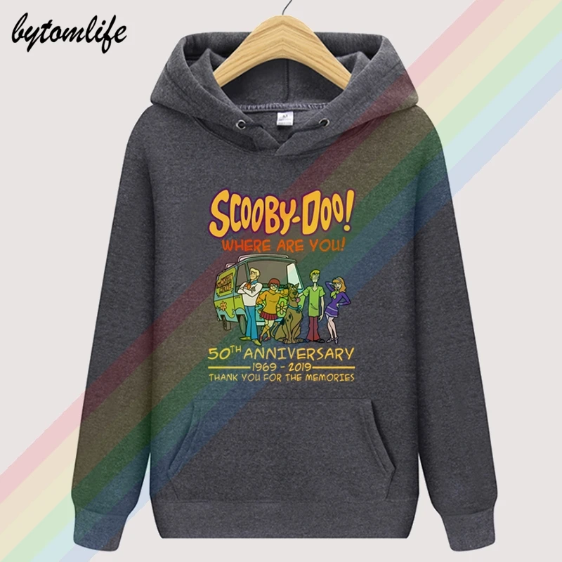 Scooby Doo 50. Obletnico 1969 2021 Hvala Za Spomine Unisex Vrh Hoodie Mens Volne Majica Puloverju Azijskih Velikost