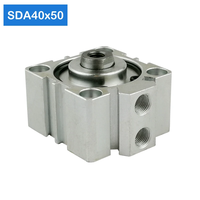SDA40*50-IH Brezplačna dostava 40 mm Premerom 50 mm Hoda Kompakten Jeklenke SDA40X50-OV Dual Action Zraka Pnevmatski Cilinder