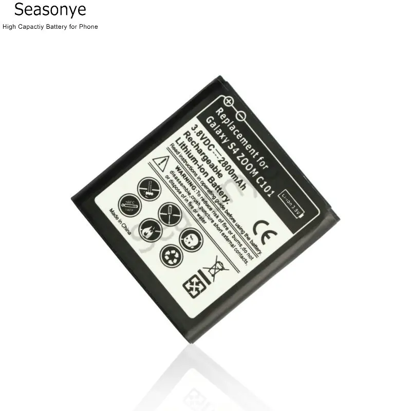 Seasonye 2x 2800mAh B740AC / B740AE / B740AK / B740AU Zamenjava Baterije + Univerzalni Polnilec Za Samsung Galaxy S4 Zoom C101