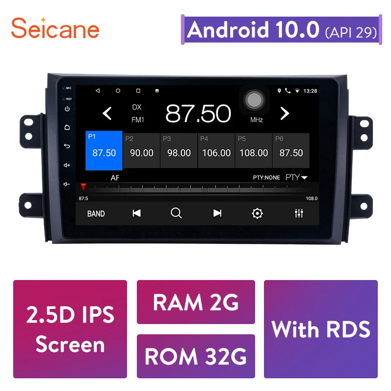 Seicane 2Din 9 inch Android 10.0 avtoradia Za Suzuki SX4 2006 2007 2008 2009 2010 2011 2012 GPS Multimedijski Predvajalnik, Vodja Enote