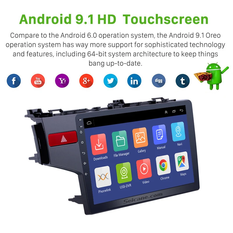 Seicane Android 10.0 avtoradio 2 din Avdio GPS Za leto Honda FIT Levi Strani Pogona Navi Stereo Wifi Multimedijski Predvajalnik, Vodja Enote