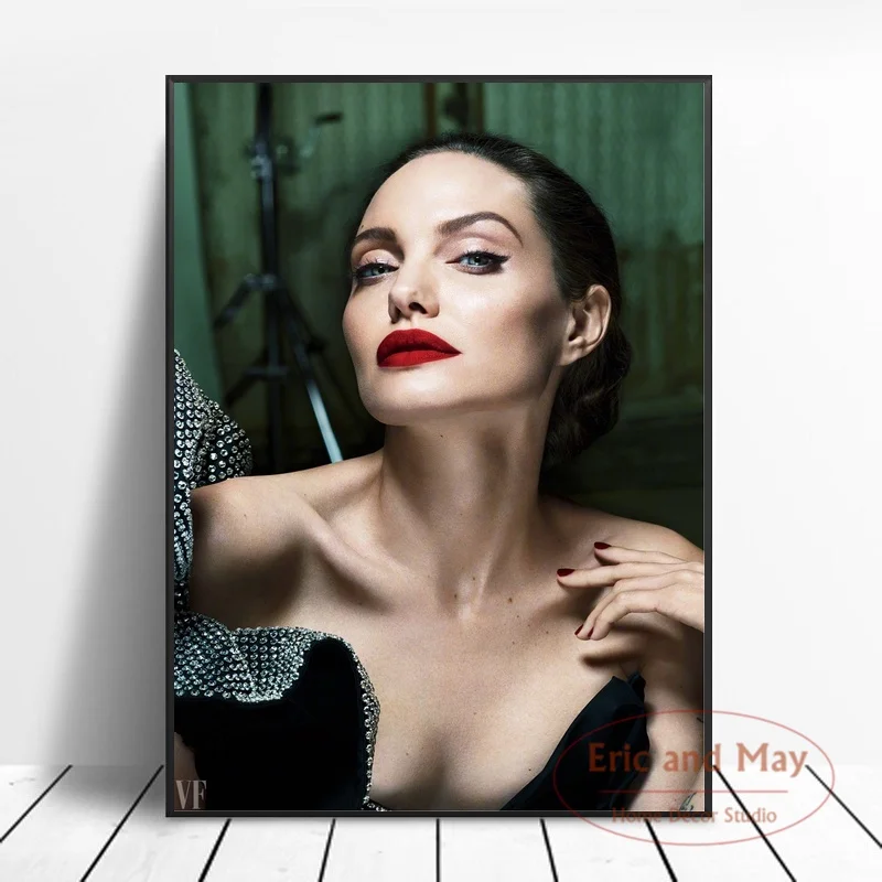 Seksi Angelina Jolie Platno Slikarstvo Plakatov In Fotografij Slike Na Steni Letnik Plakat Dekorativni Doma Dekor Obrazy